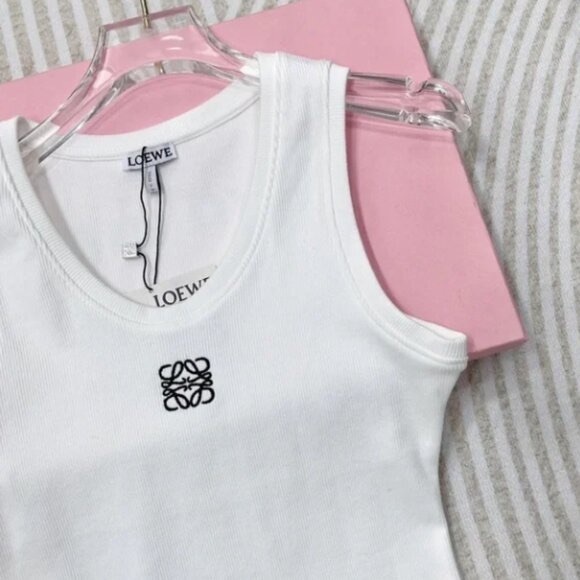Loewe White Sleeveless Tank Top - Picture 2 of 6